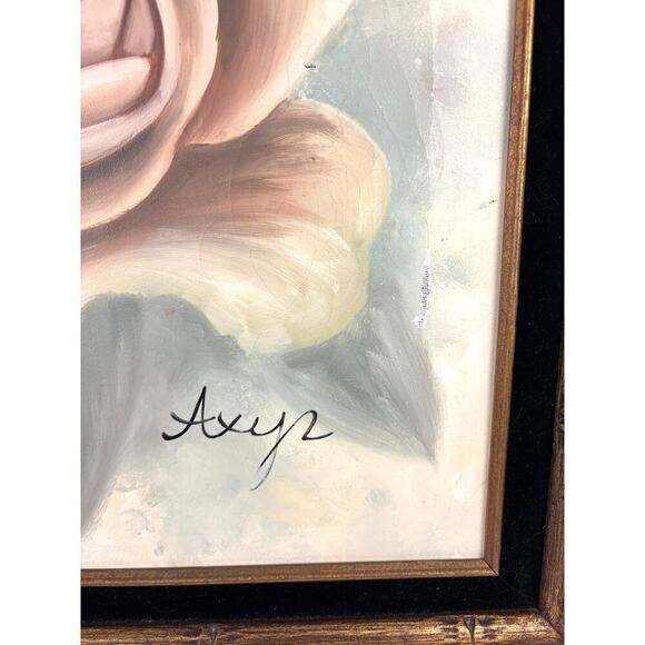 VTG White Cat Oil Painting Signed Original Hand Painted Art Canvas Framed OOAK - Picture 4 of 10